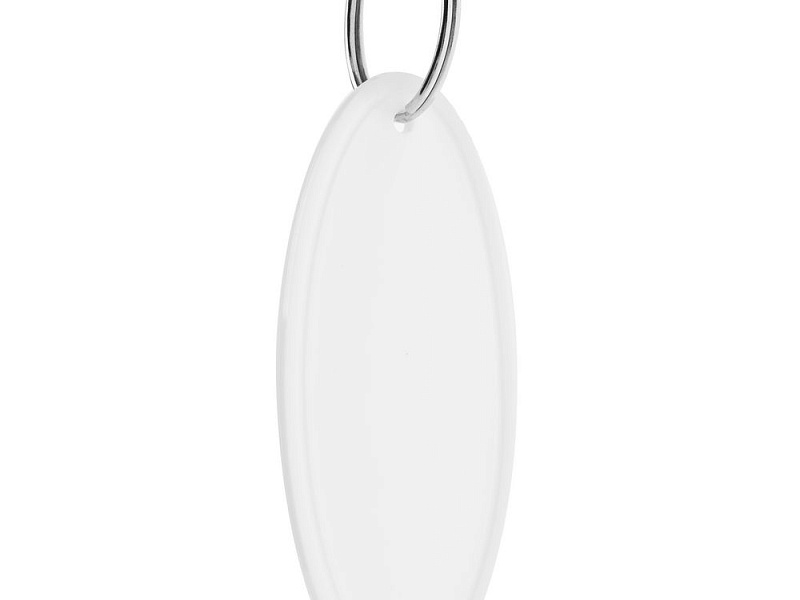 Брелок «Овал», белый