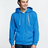 Толстовка на молнии с капюшоном Siverga, бирюзовая