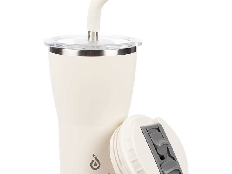 Термостакан Sapporo, белый (молочный)