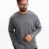 Лонгслив унисекс Siluetti Fuori, серый