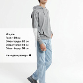 Худи унисекс Westray, серый меланж