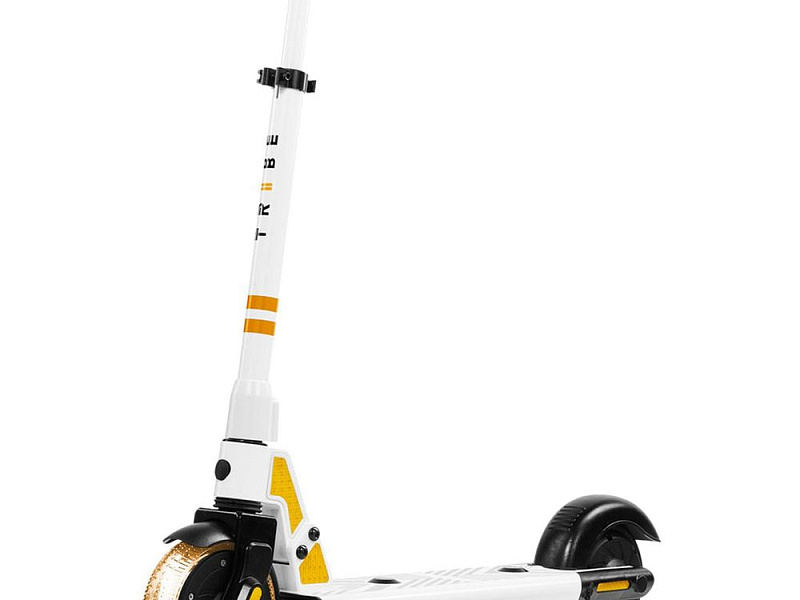 Электросамокат Kid, белый с оранжевым