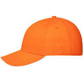 Бейсболка Spiker, оранжевая с белым