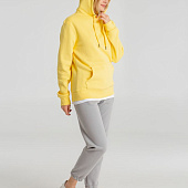 Толстовка с капюшоном унисекс King, желтая