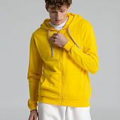 Толстовка на молнии с капюшоном Unit Siverga, желтая