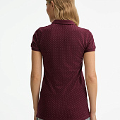 Рубашка поло женская Brandy Women, бордовая с белым