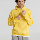 Толстовка с капюшоном унисекс King, желтая