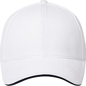 Бейсболка Spiker, белая с темно-синим