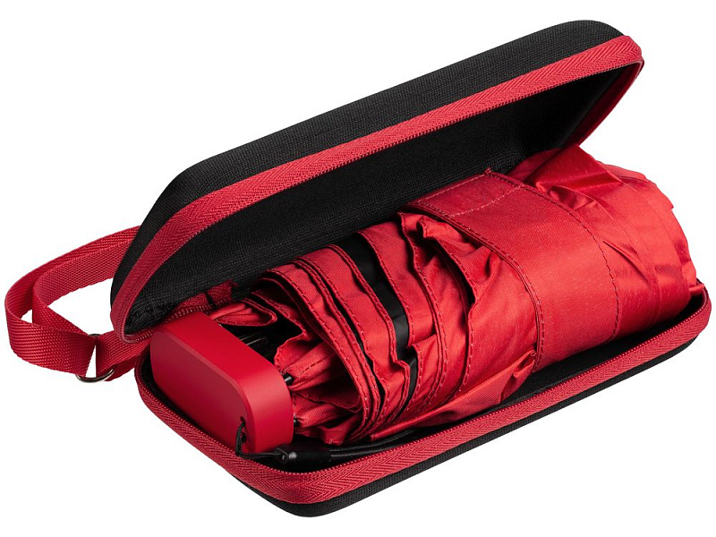 Зонт складной Color Action, в кейсе, красный