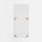 Коробка складная Quadra Fold, белая