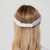 Козырек Active, белый с темно-синим кантом