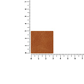 Лейбл кожаный Sinatu, S, горчичный