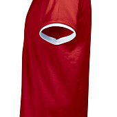 Футболка мужская с контрастной отделкой Madison 170, красный/белый