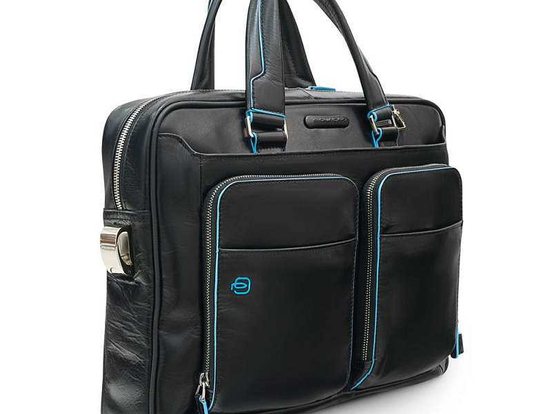 Сумка с отделением для ноутбука Piquadro Blue Square, черная