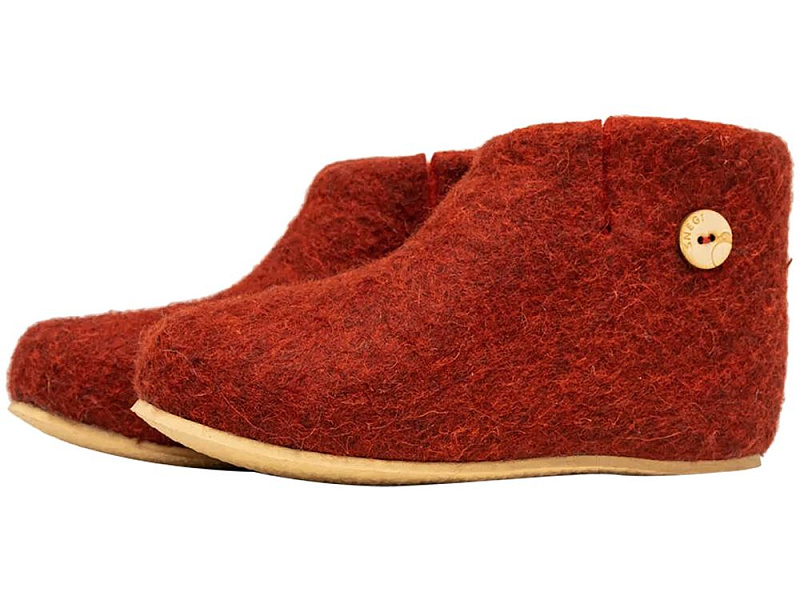 Домашние валенки Wild, красно-коричневые (терракот)