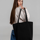 Сумка для покупок на молнии Shopaholic Zip, черная