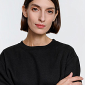 Свитшот унисекс Delta, черный