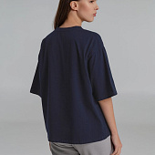 Футболка оверсайз Slope, кобальт (темно-синяя)