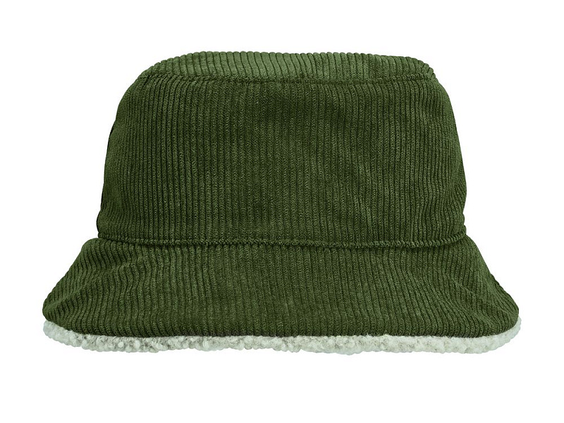 Панама Bucket двусторонняя утепленная, хаки с бежевым