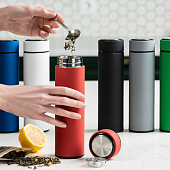 Термос с ситечком Percola, белый