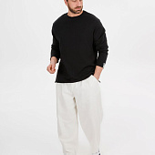 Лонгслив унисекс Siluetti Fuori, черный