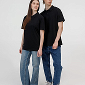 Рубашка поло унисекс Pulse, черная