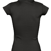 Рубашка поло женская без пуговиц Pretty 220, черная