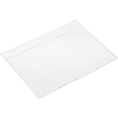 Карман для бейджа Lucid, горизонтальный, из фактурного ПВХ