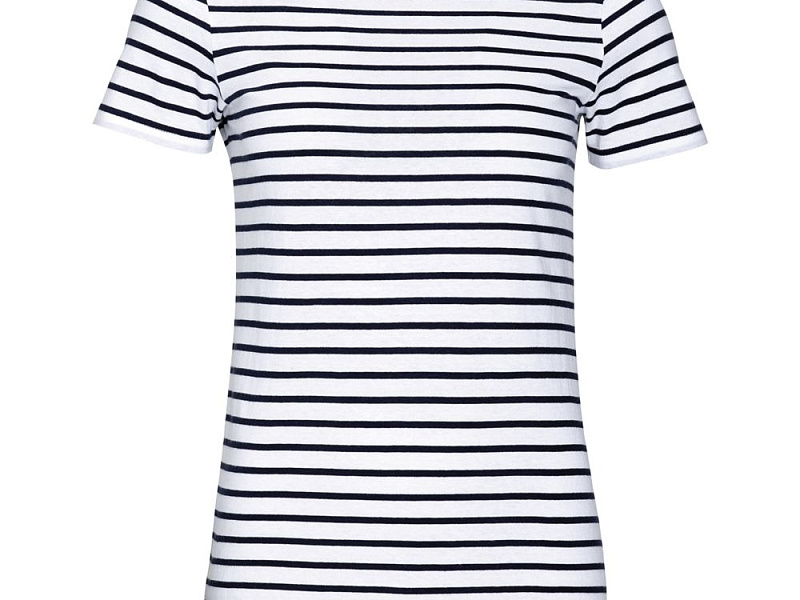 Футболка Miles Women белая с темно-синим