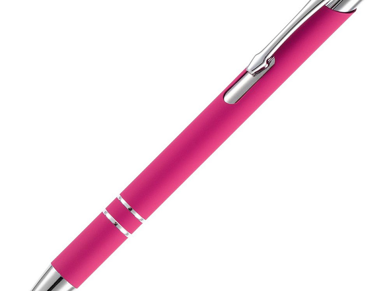 Ручка шариковая Keskus Soft Touch, розовая