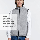 Жилет с капюшоном унисекс Gotland, серый