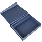 Коробка Duo под ежедневник и ручку, темно-синяя