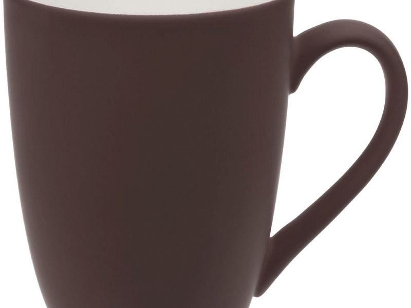 Кружка Good Morning с покрытием софт-тач, коричневая