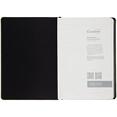 Ежедневник Alanis, недатированный, черный с зеленым