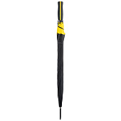 Зонт-трость Jenna, черный с желтым