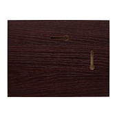 Плакетка Plaque, малая, вишня с золотистой пластиной