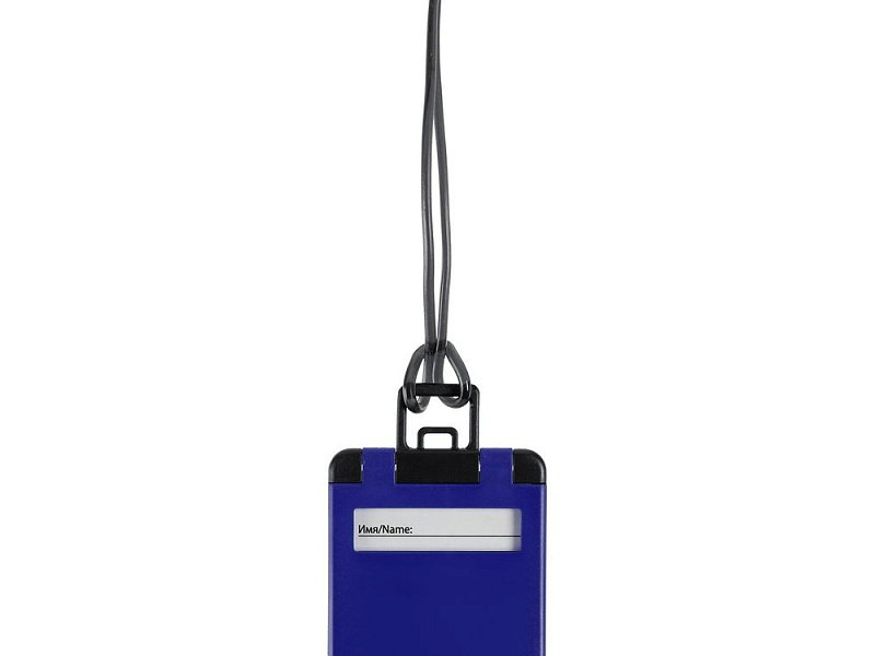 Бирка для багажа Trolley, синяя