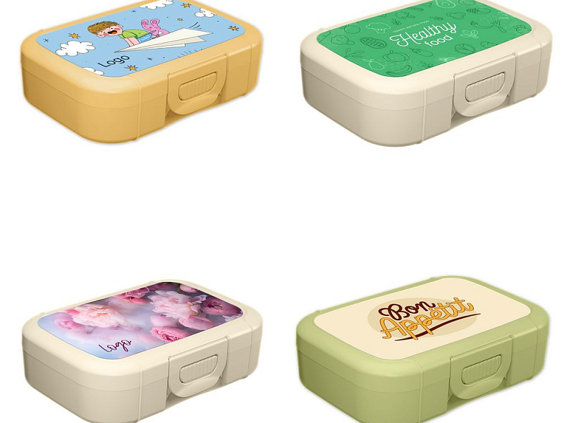 Ланчбокс с печатью Lunch Time на заказ
