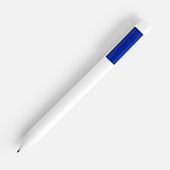 Ручка шариковая Swiper SQ, белая с синим