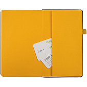 Ежедневник Ton, недатированный, черный с желтым