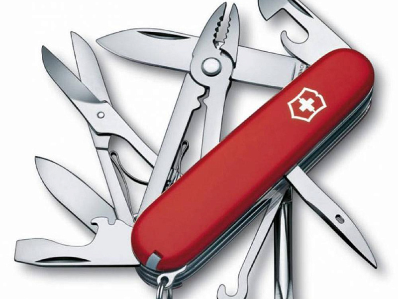 Офицерский нож Deluxe Tinker 91, красный