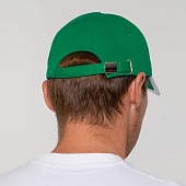 Бейсболка Honor, зеленая с белым кантом