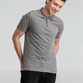 Рубашка поло мужская Paname Men, черный меланж