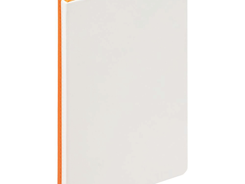 Ежедневник Duplex, недатированный, белый с оранжевым