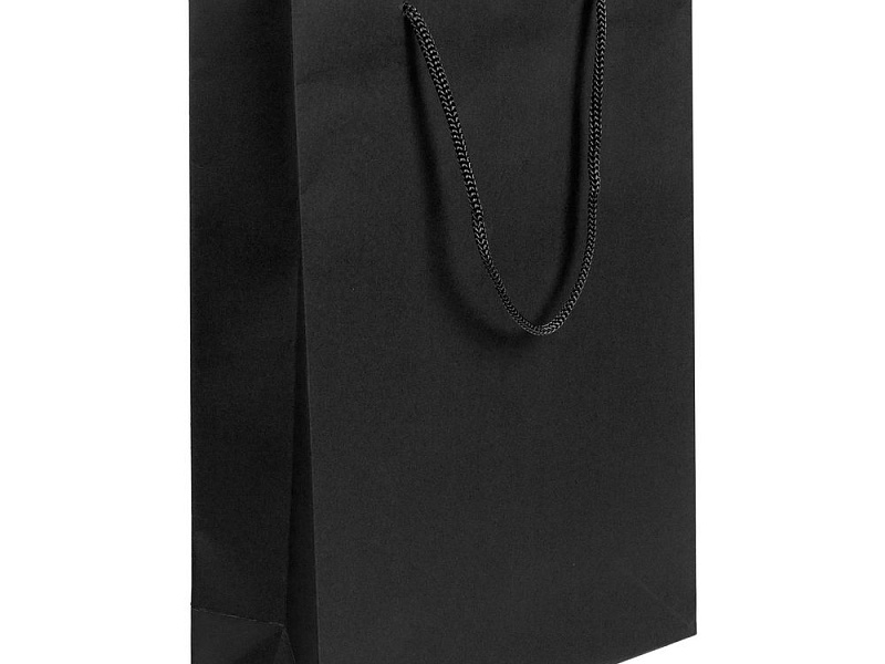 Пакет бумажный Waski M, черный