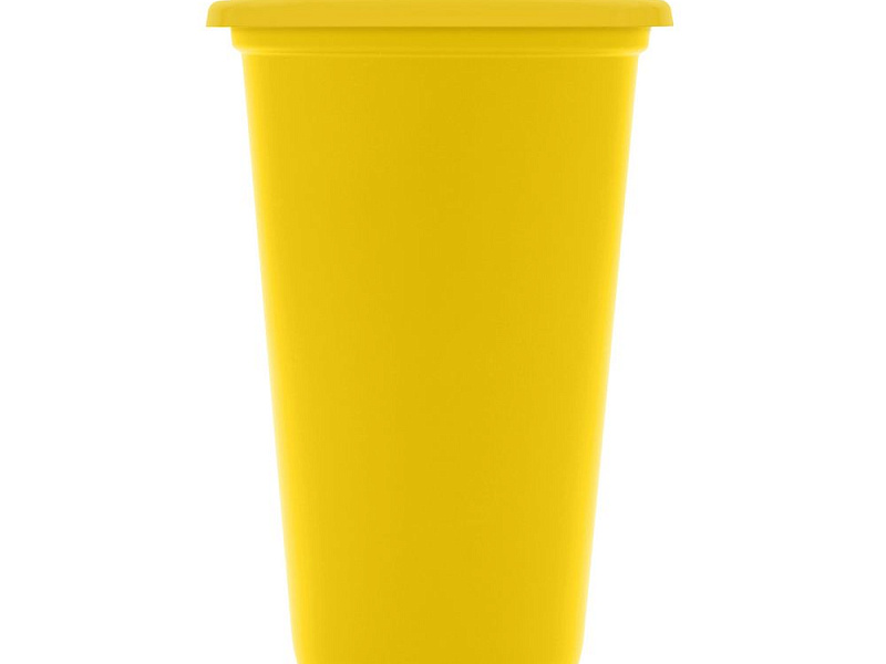Стакан с крышкой Color Cap, желтый