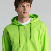 Толстовка на молнии с капюшоном Siverga 2.0, зеленое яблоко