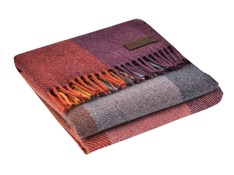 Плед Arequipa, фиолетовый с серым