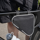 Велосумка на раму BikeLine Mini, черная с белым