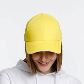 Бейсболка Spiker, желтая с белым